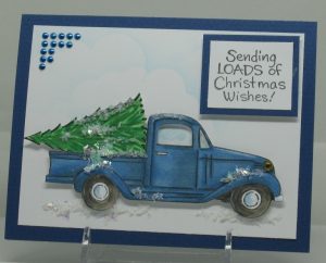 Deb Christmas Blue Truck